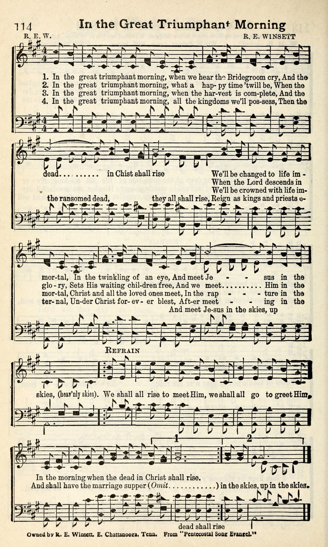 Calvary Hymns page 114