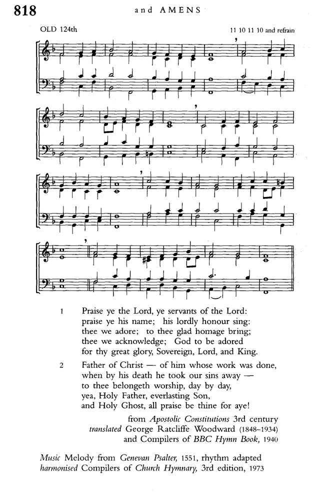 Church Hymnary (4th ed.) page 1453