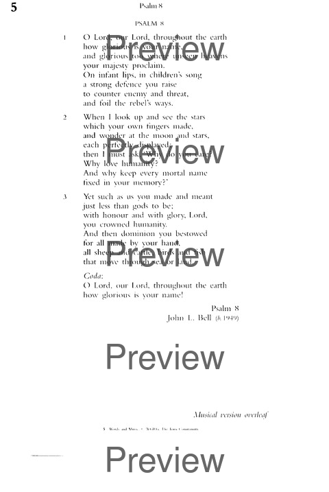 Church Hymnary (4th ed.) page 8