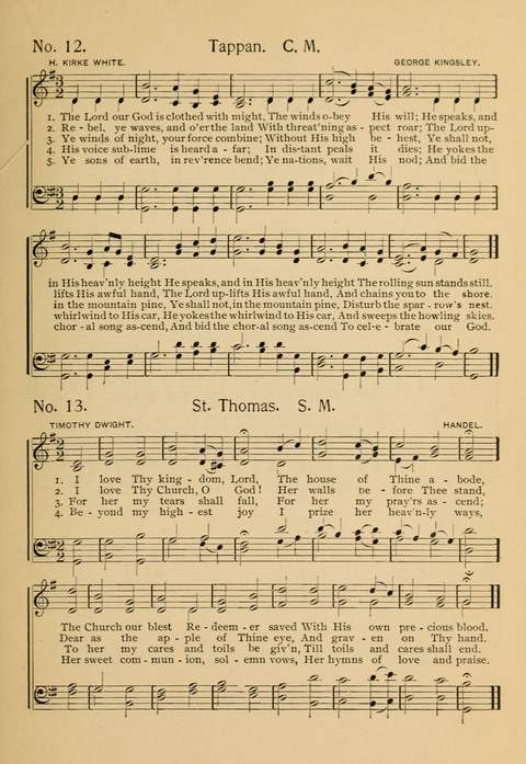 The Chapel Hymnal: hymns and songs (Fifth ed.) page 7