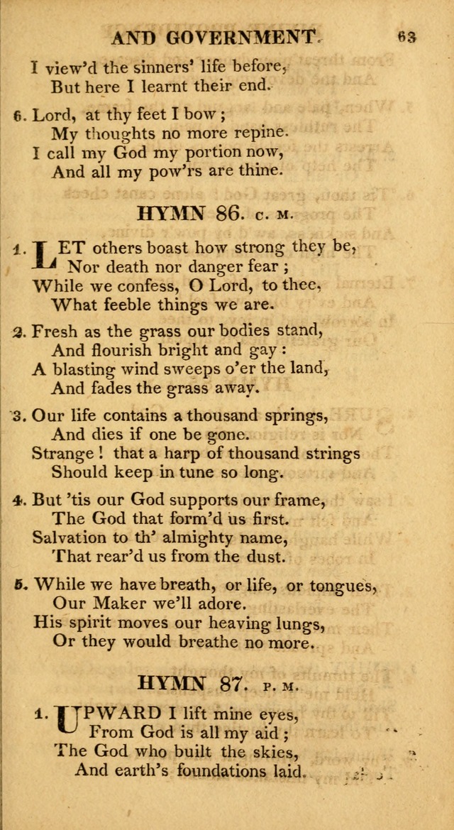 A Collection of Hymns and A Liturgy: for the use of Evangelical Lutheran Churches; to which are added prayers for families and individuals page 63