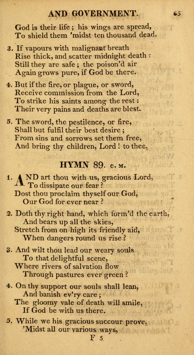 A Collection of Hymns and A Liturgy: for the use of Evangelical Lutheran Churches; to which are added prayers for families and individuals page 65