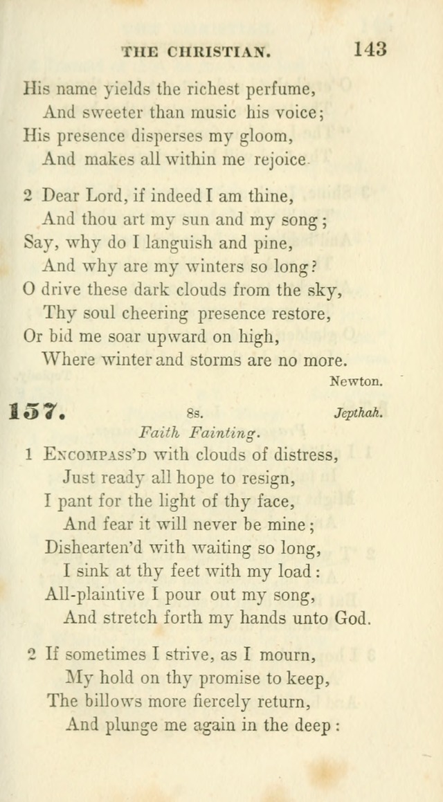 Conference Hymns : adapted to religious conferences, and meetings for prayer, to which is added a selection of the most favorite melodies in common use page 143