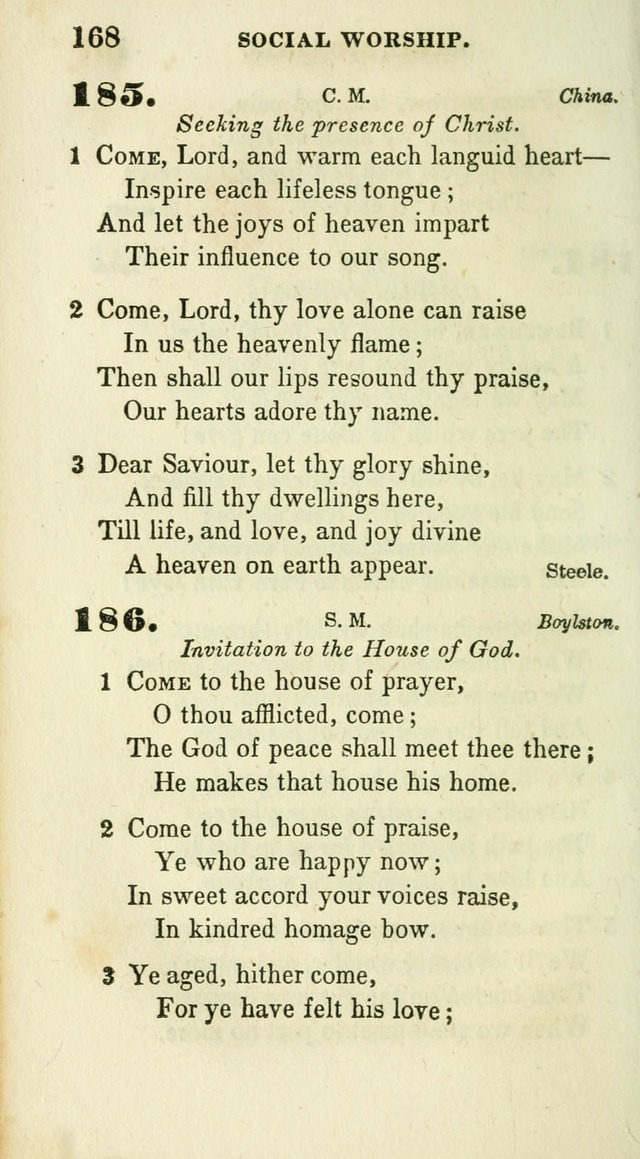 Conference Hymns : adapted to religious conferences, and meetings for prayer, to which is added a selection of the most favorite melodies in common use page 170