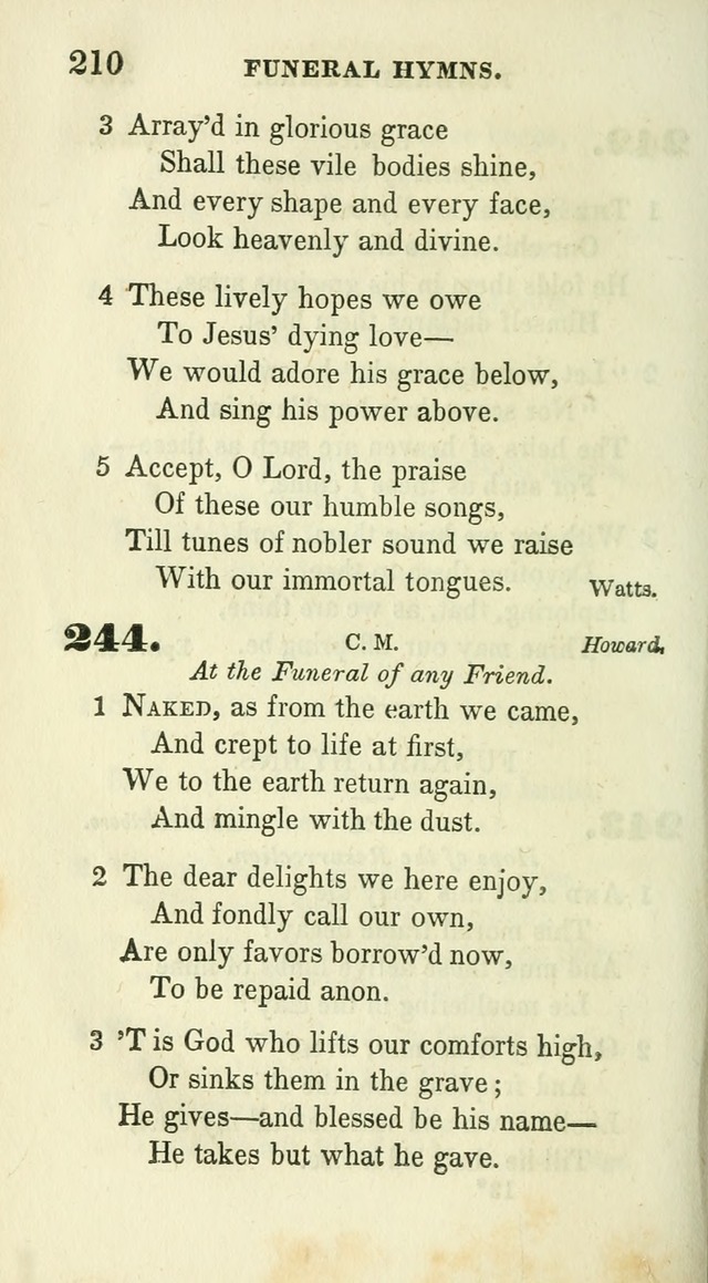 Conference Hymns : adapted to religious conferences, and meetings for prayer, to which is added a selection of the most favorite melodies in common use page 214