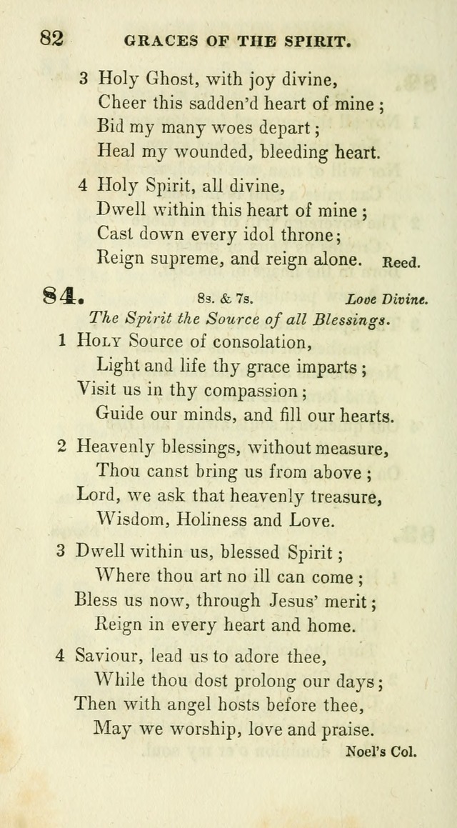 Conference Hymns : adapted to religious conferences, and meetings for prayer, to which is added a selection of the most favorite melodies in common use page 82