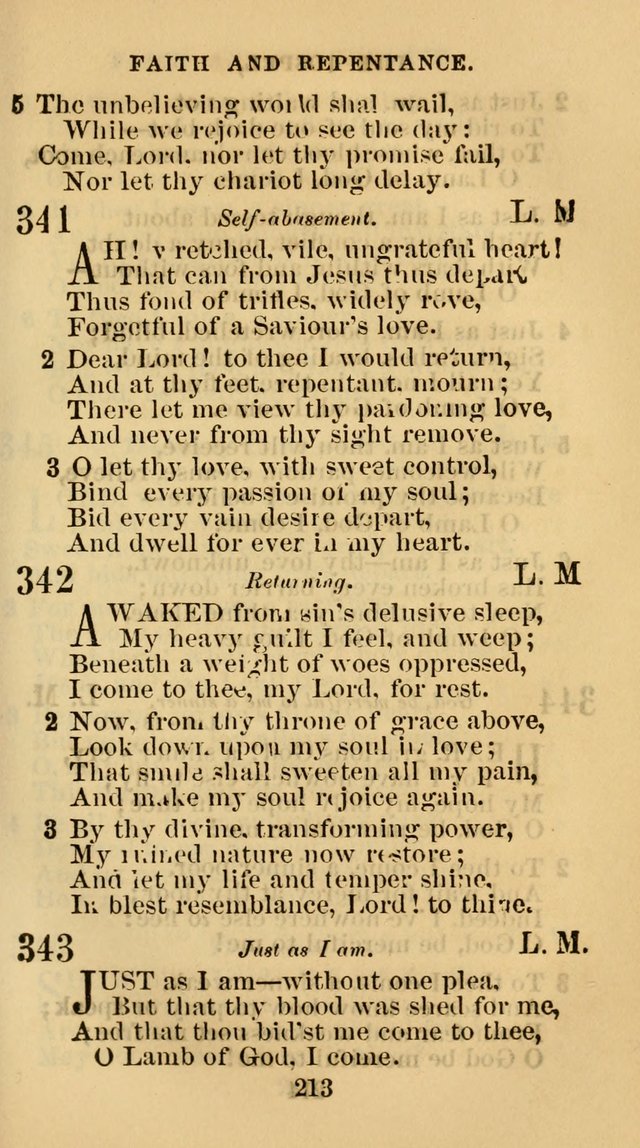 The Christian Hymn Book: a compilation of psalms, hymns and spiritual songs, original and selected (Rev. and enl.) page 222