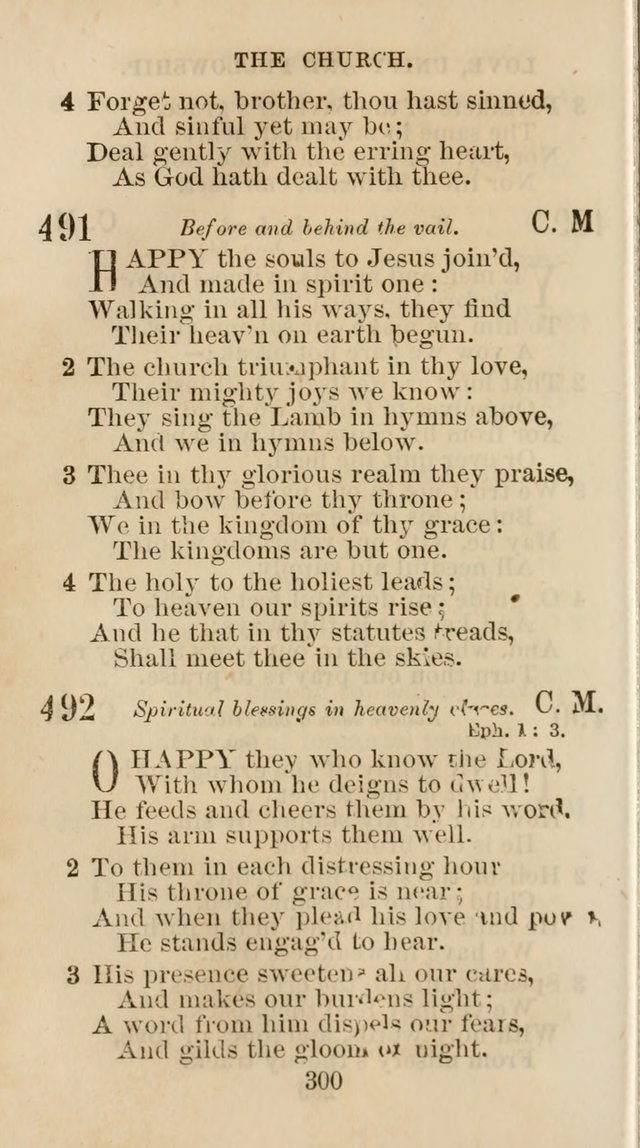 The Christian Hymn Book: a compilation of psalms, hymns and spiritual songs, original and selected (Rev. and enl.) page 309