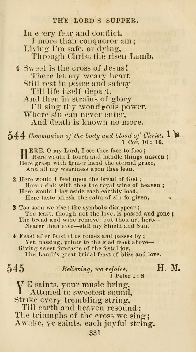 The Christian Hymn Book: a compilation of psalms, hymns and spiritual songs, original and selected (Rev. and enl.) page 340