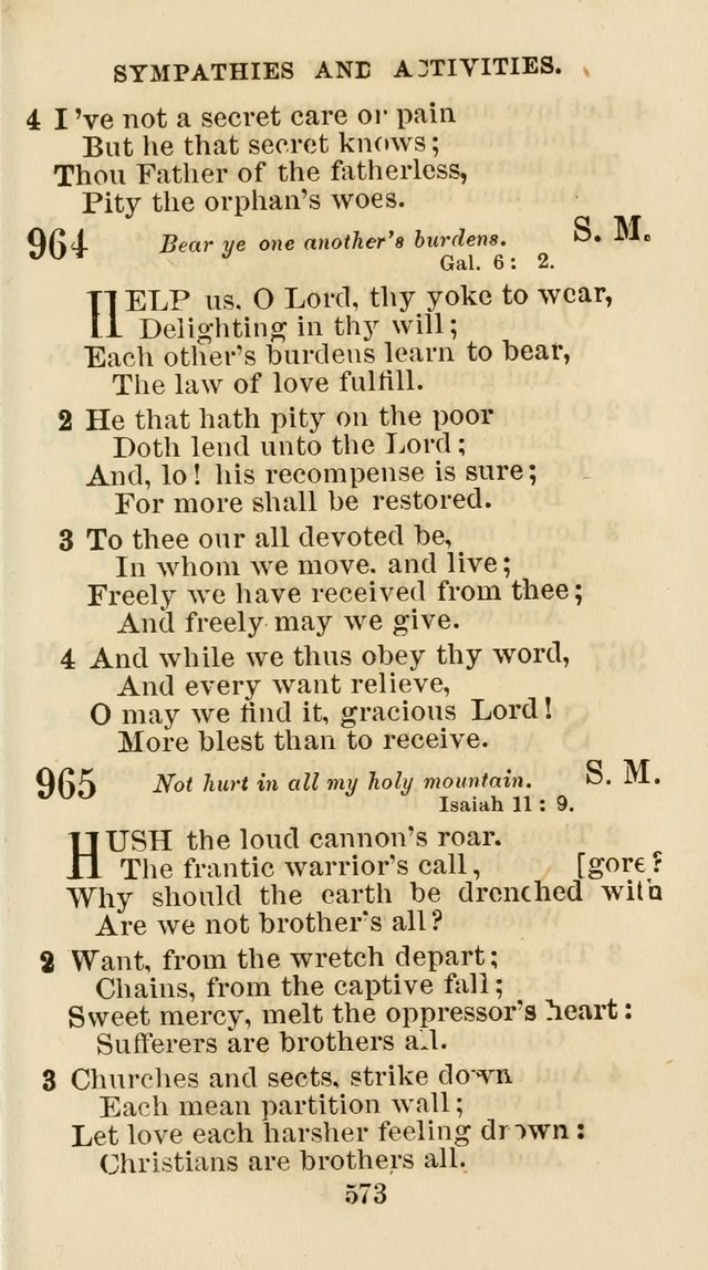 The Christian Hymn Book: a compilation of psalms, hymns and spiritual songs, original and selected (Rev. and enl.) page 582