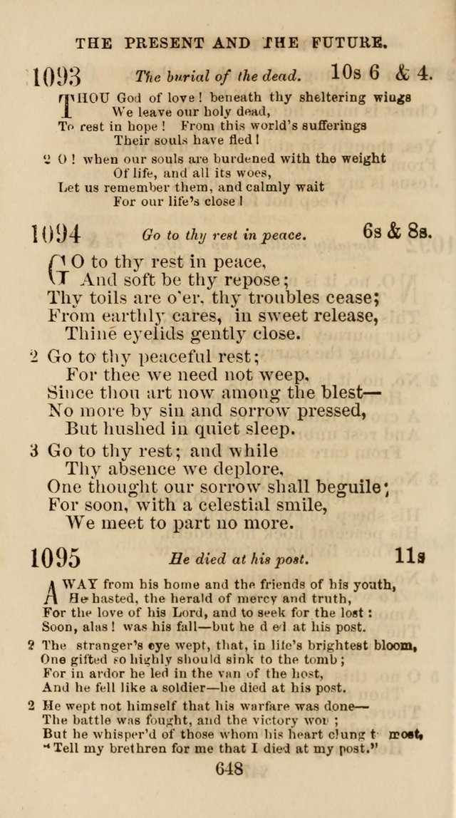 The Christian Hymn Book: a compilation of psalms, hymns and spiritual songs, original and selected (Rev. and enl.) page 657