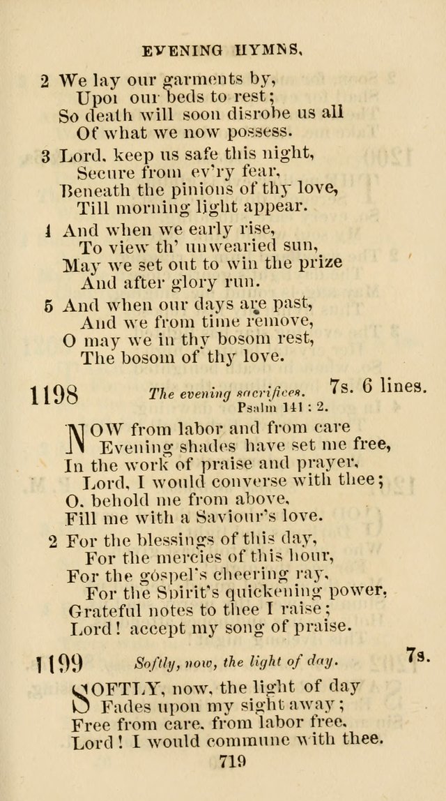 The Christian Hymn Book: a compilation of psalms, hymns and spiritual songs, original and selected (Rev. and enl.) page 728