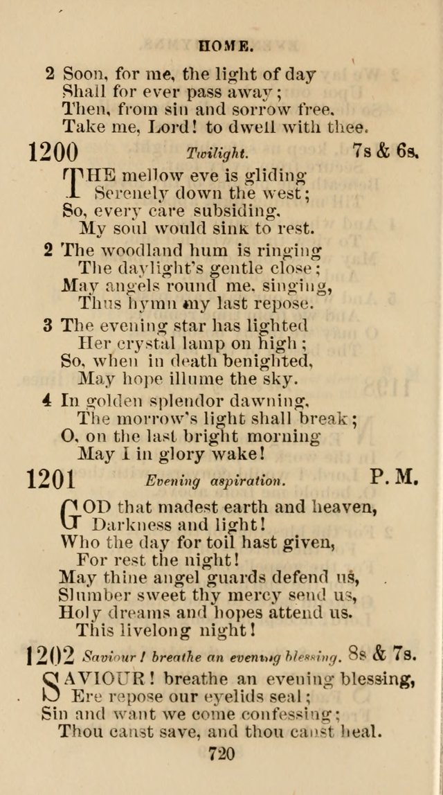 The Christian Hymn Book: a compilation of psalms, hymns and spiritual songs, original and selected (Rev. and enl.) page 729
