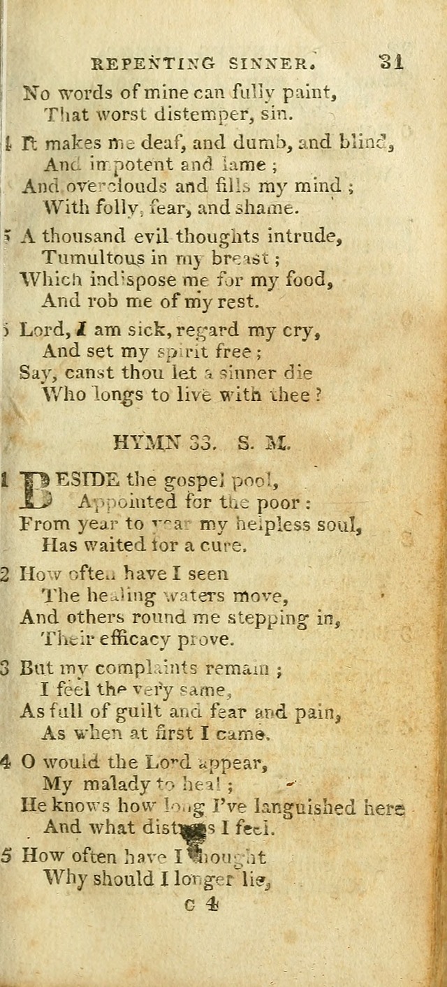 The Christian Hymn-Book (Corr. and Enl., 3rd. ed.) page 33