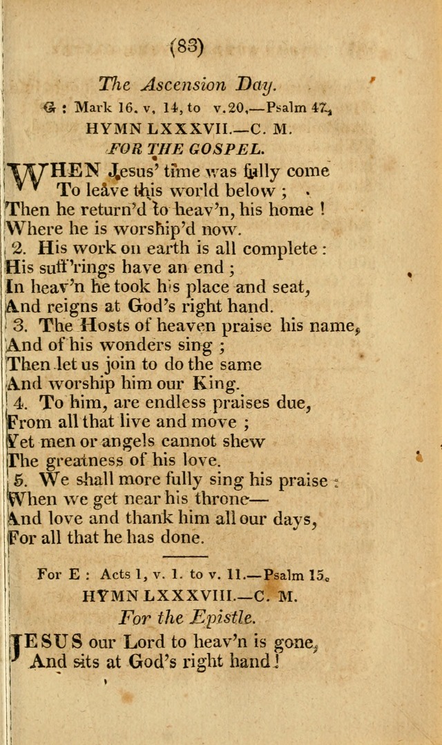 Church Hymn Book: consisting of newly composed hymns with the addition of hymns and psalms, from other authors, carefully adapted for the use of public worship, and many other occasions (1st ed.) page 102