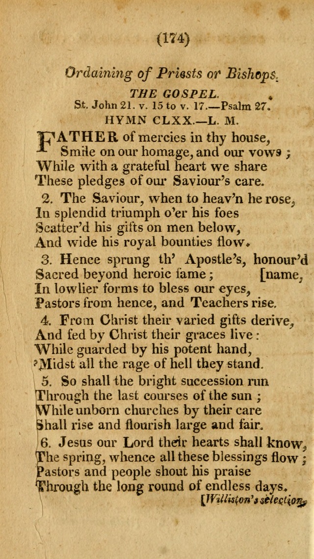 Church Hymn Book: consisting of newly composed hymns with the addition of hymns and psalms, from other authors, carefully adapted for the use of public worship, and many other occasions (1st ed.) page 193