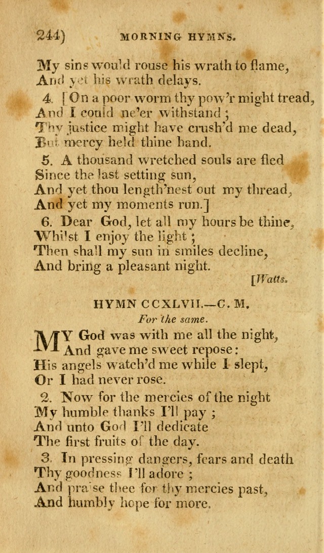 Church Hymn Book: consisting of newly composed hymns with the addition of hymns and psalms, from other authors, carefully adapted for the use of public worship, and many other occasions (1st ed.) page 263