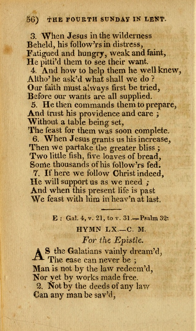 Church Hymn Book: consisting of newly composed hymns with the addition of hymns and psalms, from other authors, carefully adapted for the use of public worship, and many other occasions (1st ed.) page 75