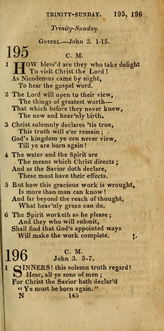 Church Hymn Book; consisting of hymns and psalms, original and selected. adapted to public worship and many other occasions. 2nd ed. page 143