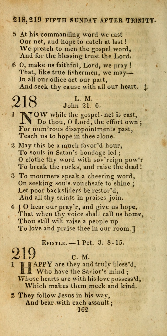 Church Hymn Book; consisting of hymns and psalms, original and selected. adapted to public worship and many other occasions. 2nd ed. page 160