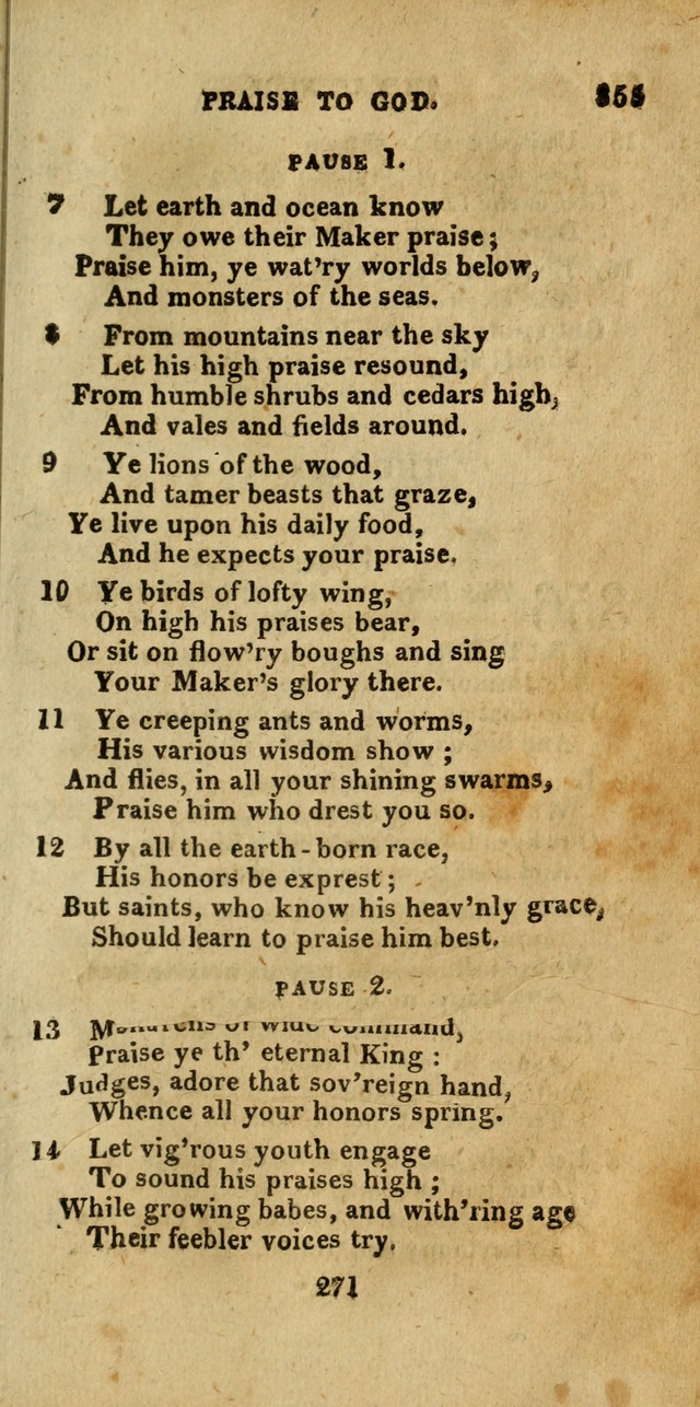 Church Hymn Book; consisting of hymns and psalms, original and selected. adapted to public worship and many other occasions. 2nd ed. page 269