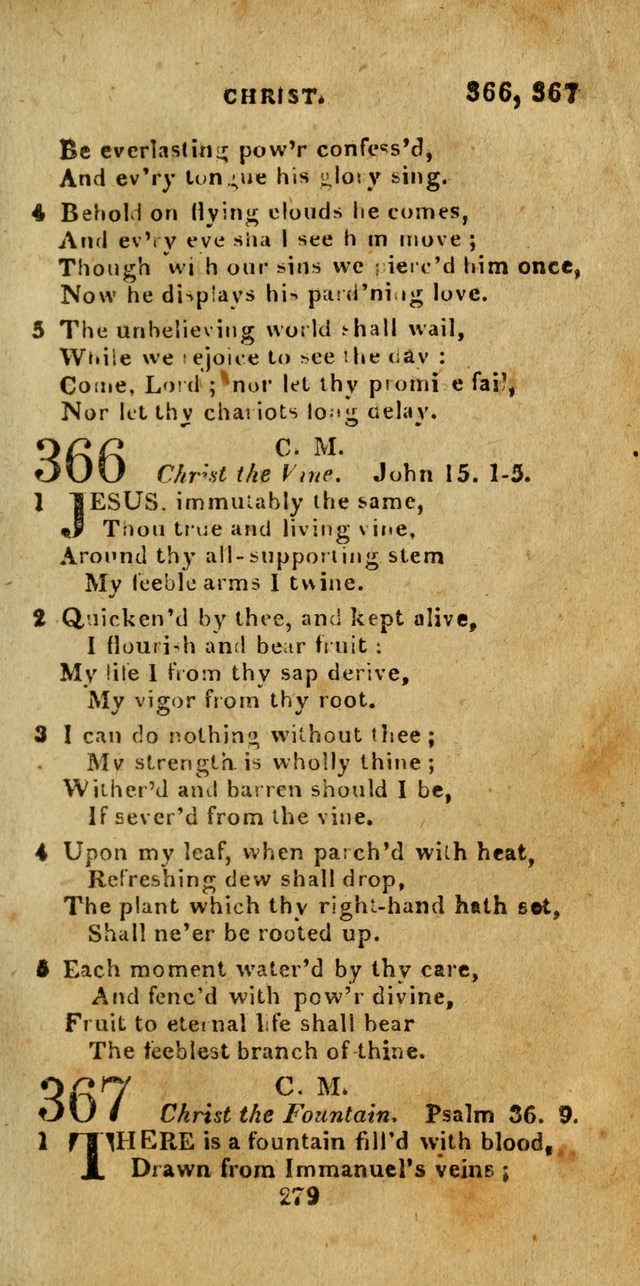 Church Hymn Book; consisting of hymns and psalms, original and selected. adapted to public worship and many other occasions. 2nd ed. page 277