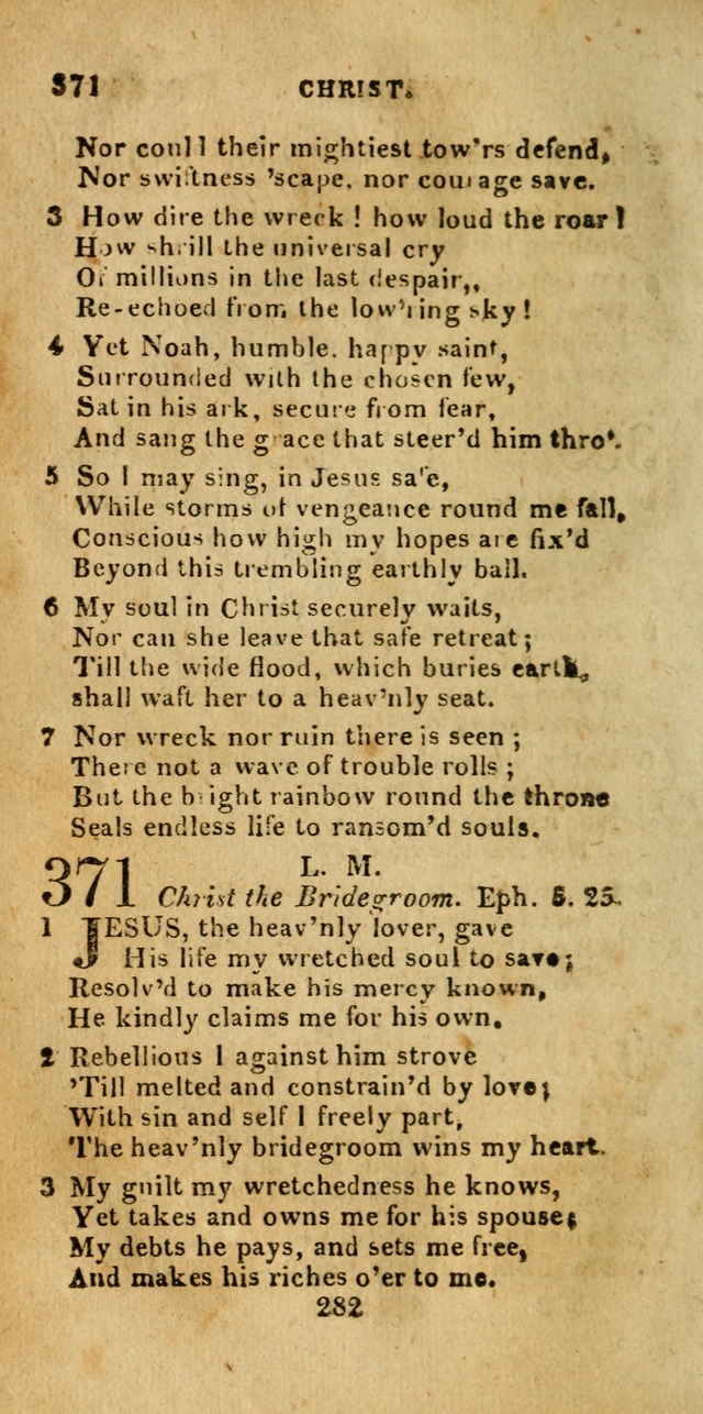Church Hymn Book; consisting of hymns and psalms, original and selected. adapted to public worship and many other occasions. 2nd ed. page 280