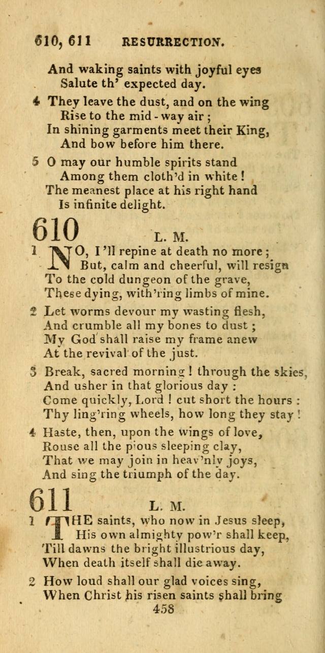 Church Hymn Book; consisting of hymns and psalms, original and selected. adapted to public worship and many other occasions. 2nd ed. page 456