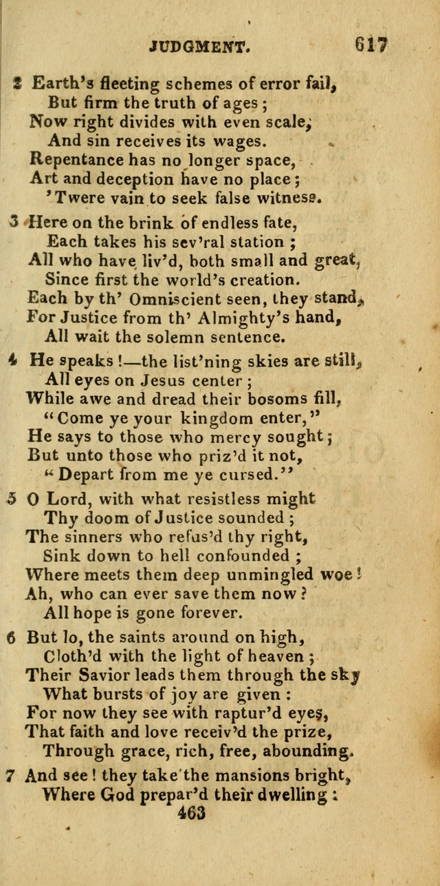 Church Hymn Book; consisting of hymns and psalms, original and selected. adapted to public worship and many other occasions. 2nd ed. page 461