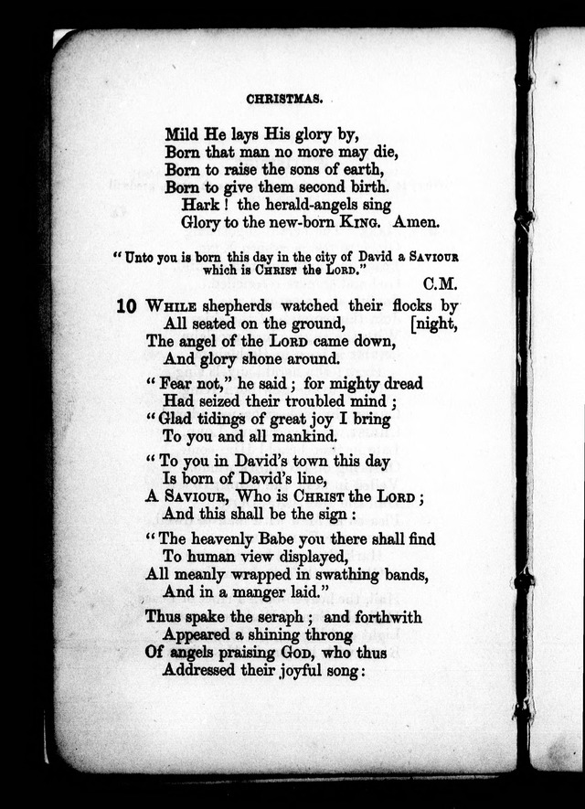 A Church Hymn Book: for the use of congregations of the United Church of England and Ireland page 9