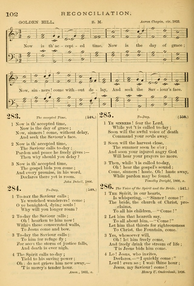 The Chapel hymn book, with tunes: for the worship of God page 109