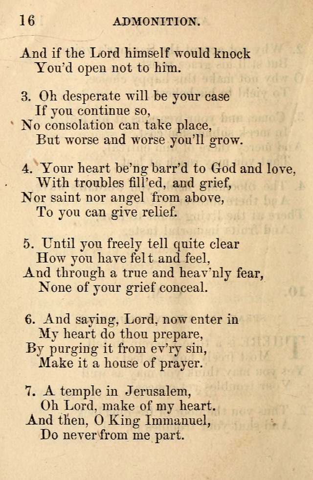 A Collection of Hymns: designed for the use of the Church of Christ page 16
