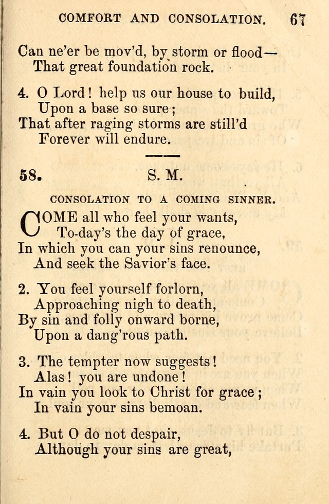 A Collection of Hymns: designed for the use of the Church of Christ page 67