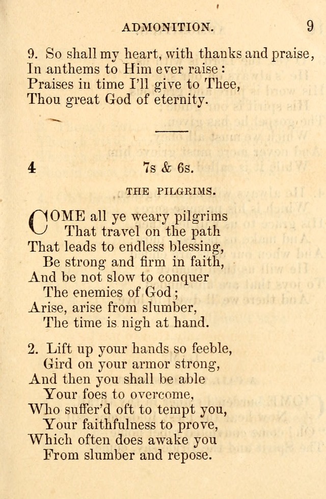 A Collection of Hymns: designed for the use of the Church of Christ page 9