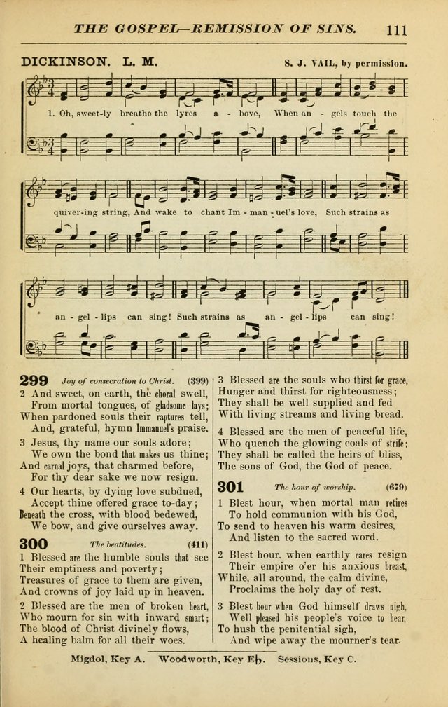 The Christian Hymnal: a choice collection of hymns and tunes for congregational and social worship page 111