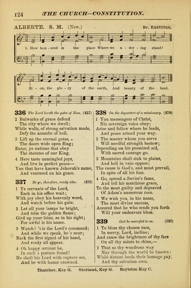 The Christian Hymnal: a choice collection of hymns and tunes for congregational and social worship page 124