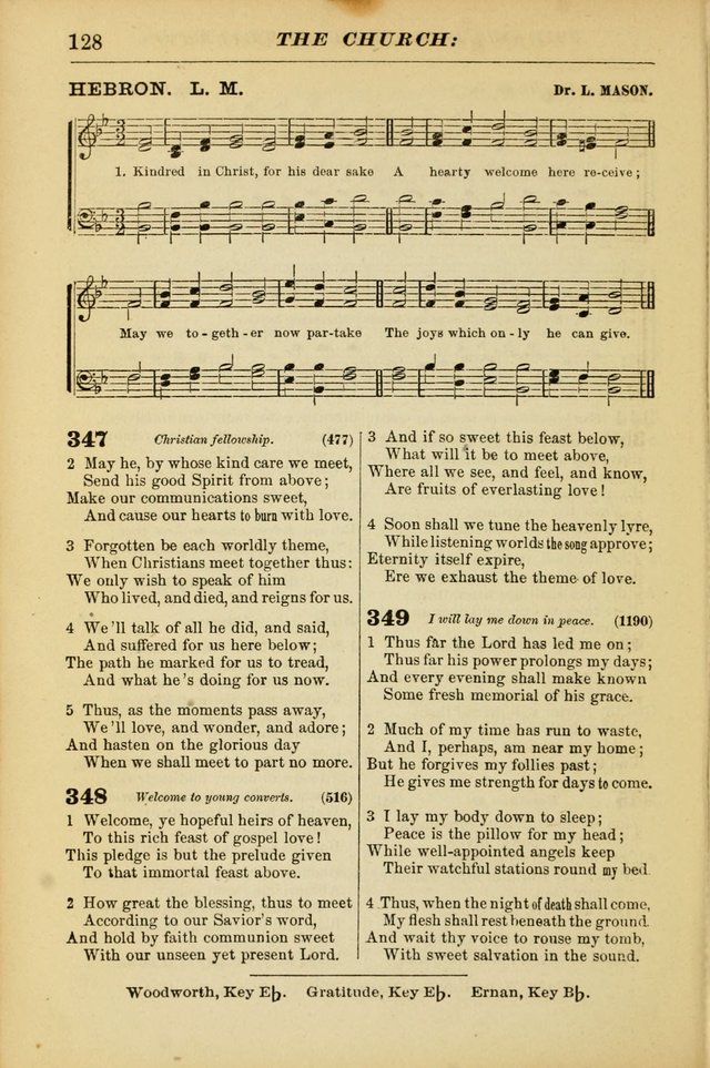 The Christian Hymnal: a choice collection of hymns and tunes for congregational and social worship page 128