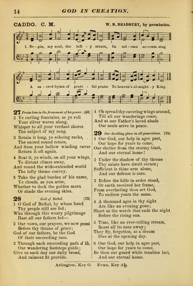 The Christian Hymnal: a choice collection of hymns and tunes for congregational and social worship page 14
