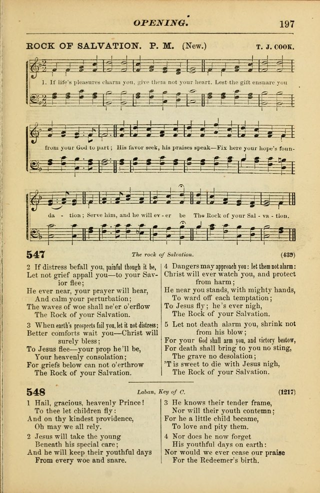 The Christian Hymnal: a choice collection of hymns and tunes for congregational and social worship page 197