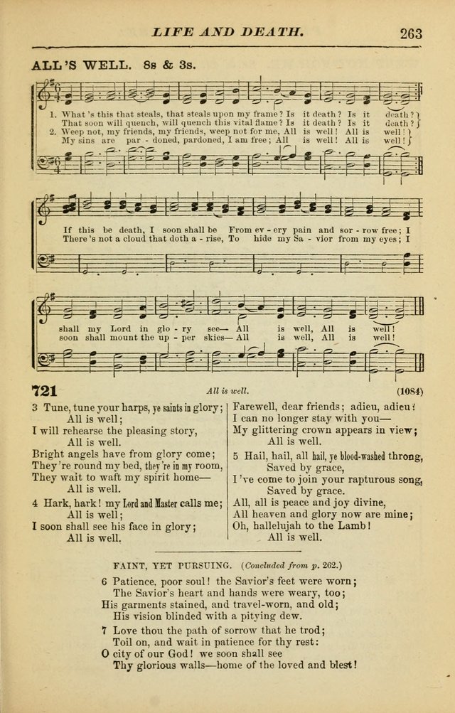 The Christian Hymnal: a choice collection of hymns and tunes for congregational and social worship page 263