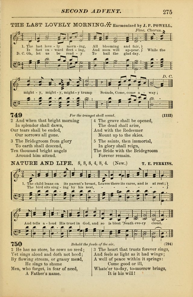 The Christian Hymnal: a choice collection of hymns and tunes for congregational and social worship page 275