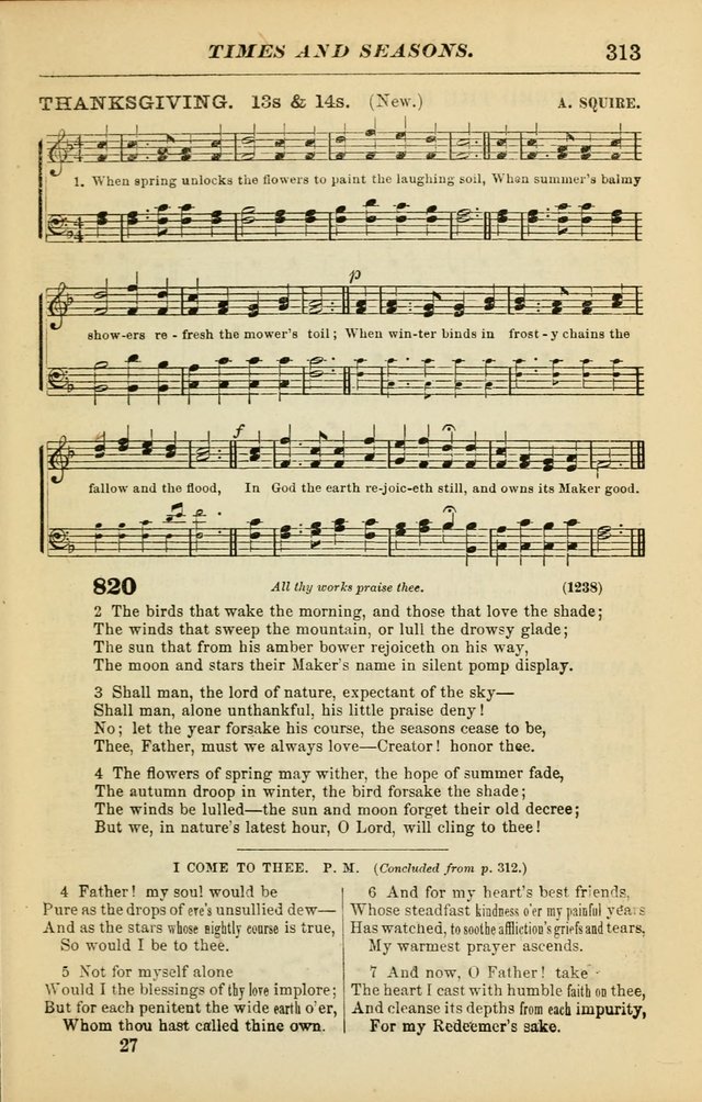 The Christian Hymnal: a choice collection of hymns and tunes for congregational and social worship page 313