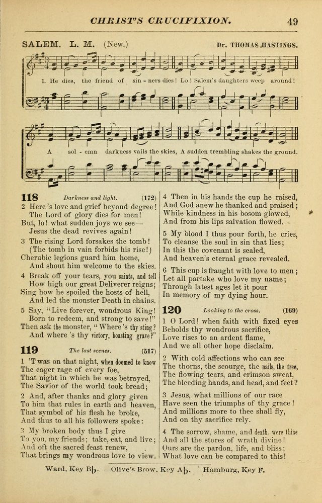 The Christian Hymnal: a choice collection of hymns and tunes for congregational and social worship page 49