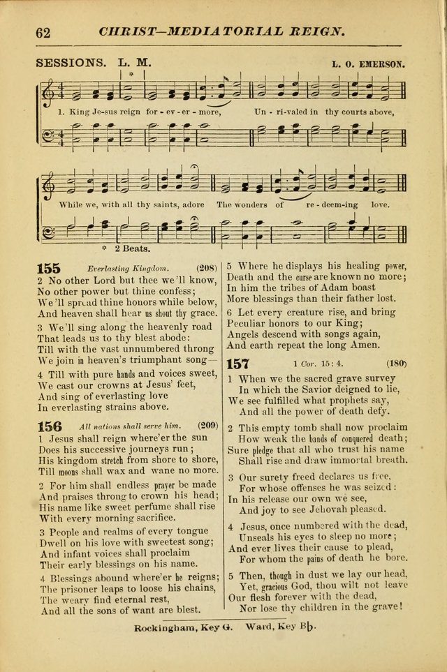 The Christian Hymnal: a choice collection of hymns and tunes for congregational and social worship page 62