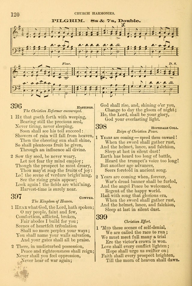 Church Harmonies: a collection of hymns and tunes for the use of Congregations page 120