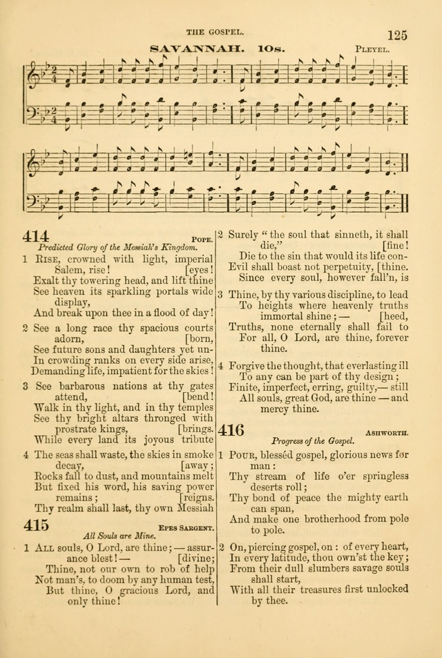Church Harmonies: a collection of hymns and tunes for the use of Congregations page 125