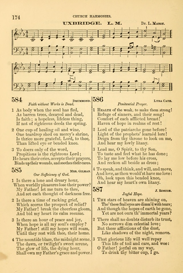 Church Harmonies: a collection of hymns and tunes for the use of Congregations page 174