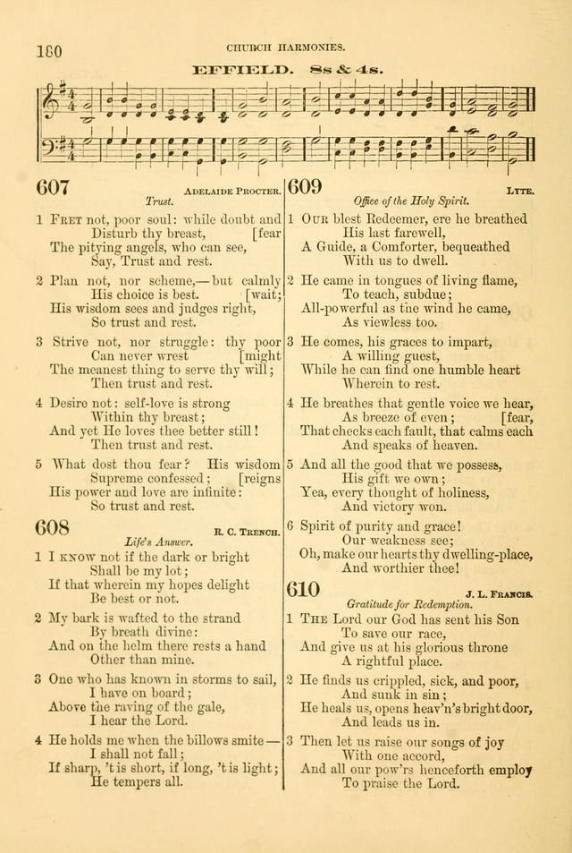 Church Harmonies: a collection of hymns and tunes for the use of Congregations page 180