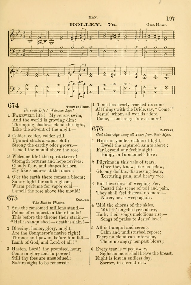 Church Harmonies: a collection of hymns and tunes for the use of Congregations page 197