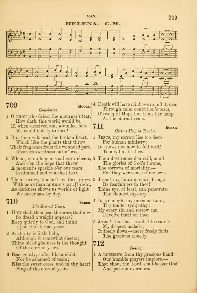 Church Harmonies: a collection of hymns and tunes for the use of Congregations page 209